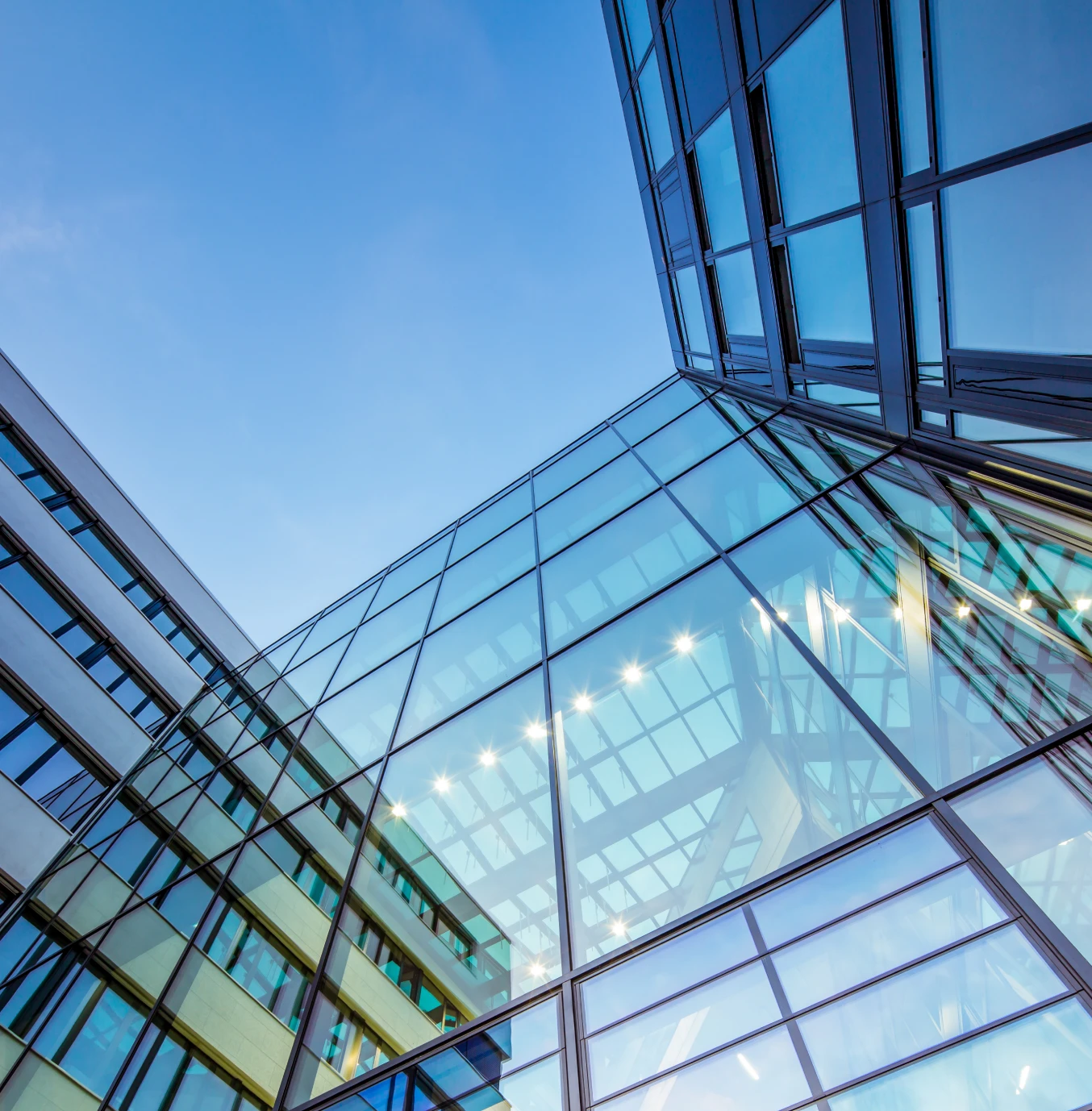 Contemporary office building exterior