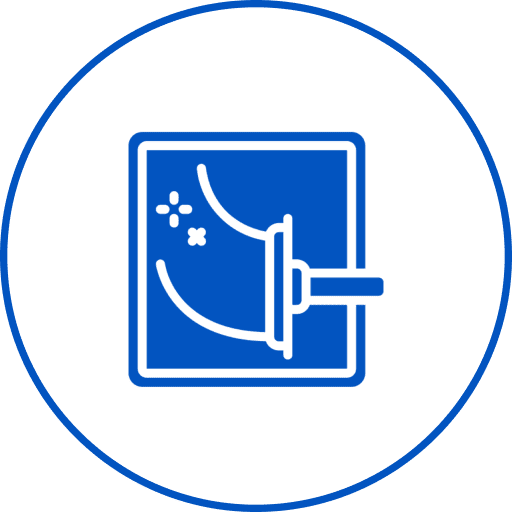 Minimalist window cleaning symbol